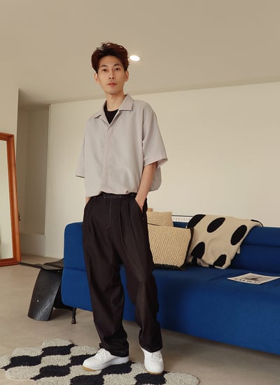 【 Giusto 】韓國空運軟料牛仔垂墜感寬褲5