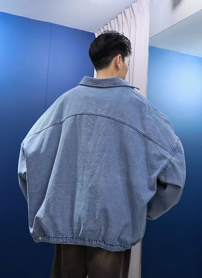 【 Giusto 】大寬版落肩牛仔襯衫外套7