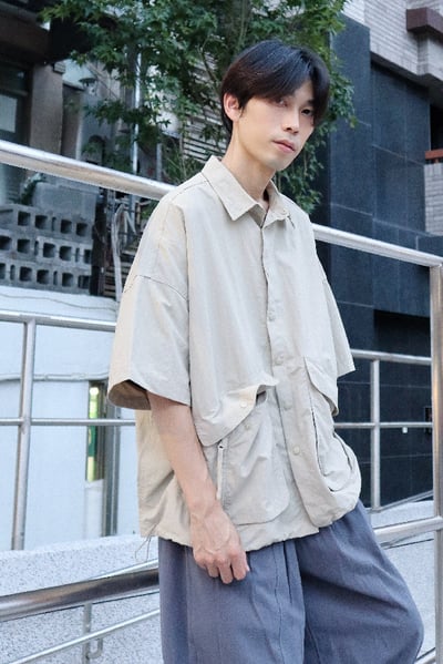 【 Giusto 】涼感機能布大口袋短袖襯衫1