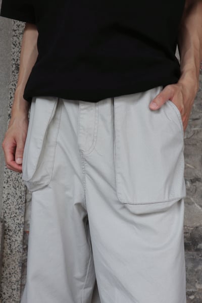 【 Giusto 】立體口袋前膝下抓褶長褲4