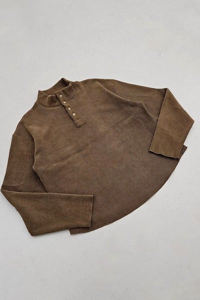 【 Giusto 】立領排釦內絨面針織上衣11