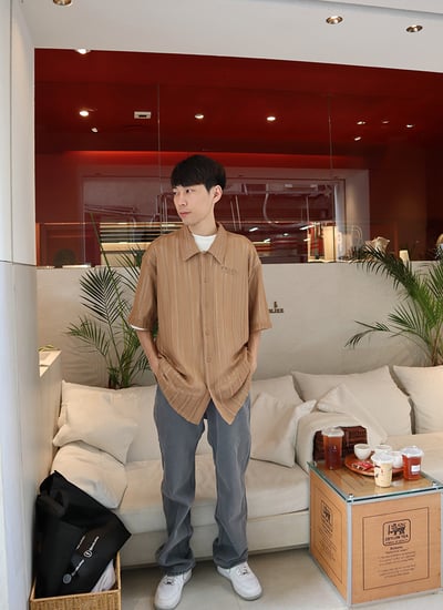 【 Giusto 】藍色系微寬版牛仔褲 基礎必買7