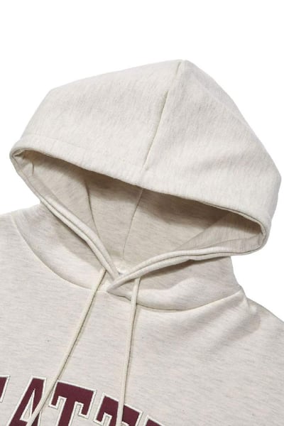 【 Giusto 】胸前英文布標連帽上衣5