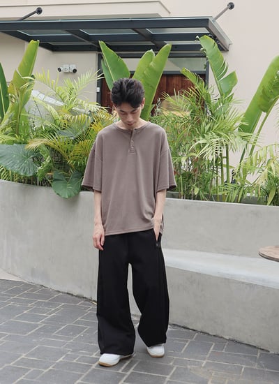 【 Giusto 】布料超舒服前開釦圓領上衣6