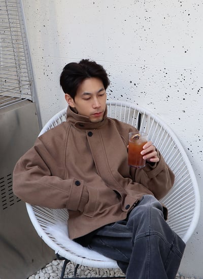 【 Giusto 】混羊毛高質感短板大衣外套2