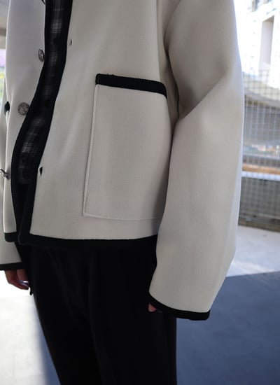 【 Giusto 】針織滾邊質感鈕釦小香外套5