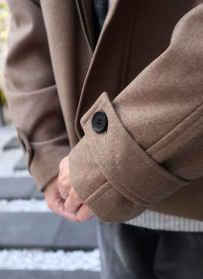 【 Giusto 】混羊毛高質感短板大衣外套5