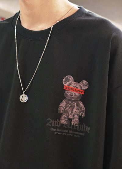 【 Giusto 】質感不易皺布料熊熊短袖上衣5