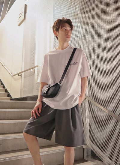 【 Giusto 】熱銷款｜高磅數衣襬開衩套裝 《 短褲 》6