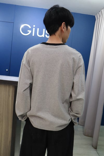 【 Giusto 】胸前口袋配色滾邊上衣4
