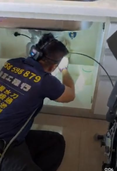 廚房流理臺｜路竹高雄小城社區｜高壓水刀清洗4