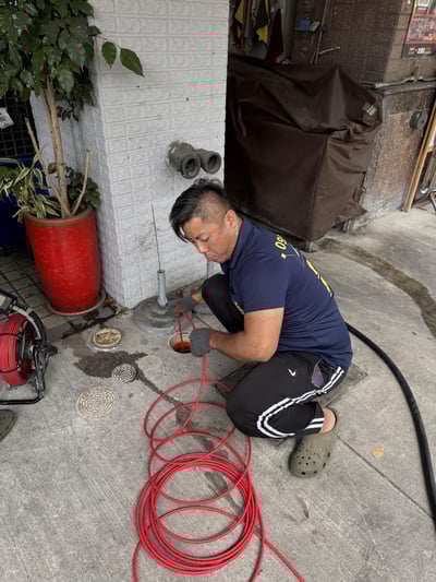 高雄水刀疏通｜重愛路商家排水堵塞清除實錄｜永正通管推薦3