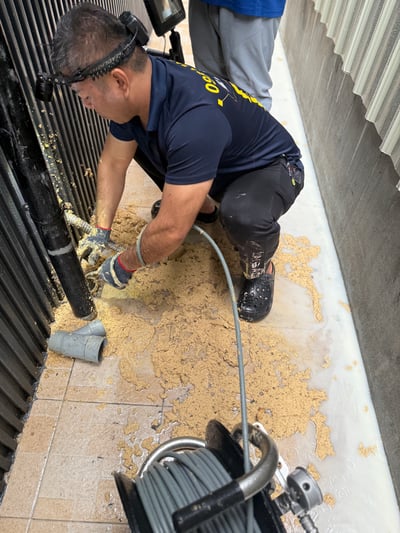 水刀通管｜早餐店後巷排水｜台南通管5