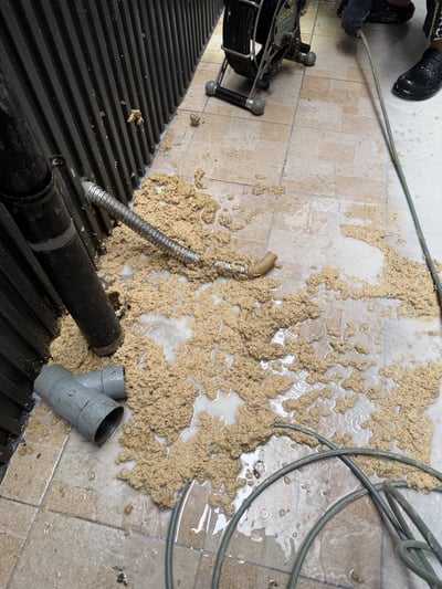 水刀通管｜早餐店後巷排水｜台南通管4