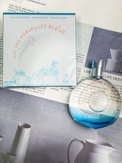 HERMÈS 愛馬仕 藍色橘彩星光Eau des Merveilles Bleue淡香水 100ML1