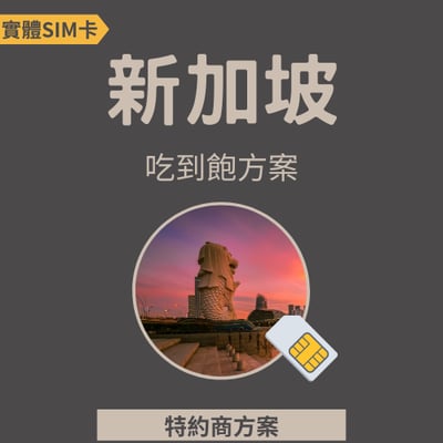 【新加坡】高速網路│吃到飽│特約方案1