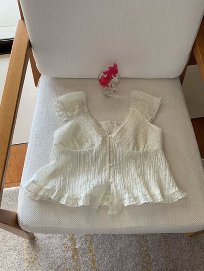 ♡正韓♡仙氣微透浪漫上衣9