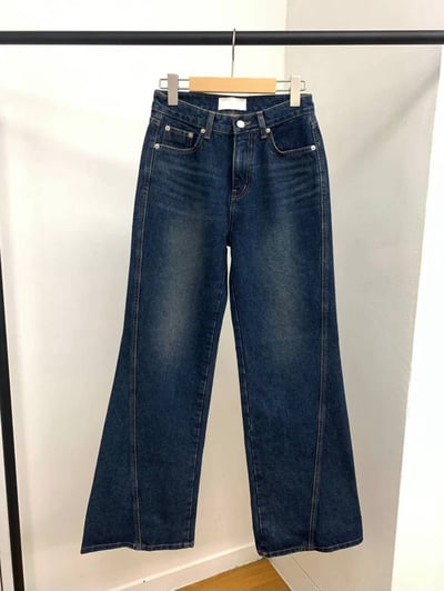 ♡正韓♡復古刷色牛仔褲12