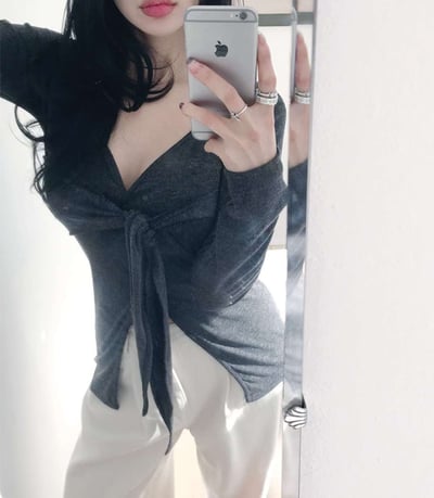 ♡正韓♡小心機綁帶上衣1