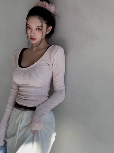 ♡正韓♡素色圓領打底衣3