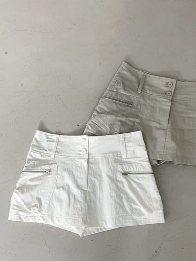 ♡正韓♡口袋拉鍊工裝短裙13