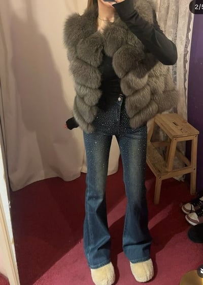 ♡正韓♡爆閃鑽鑽小喇叭牛仔褲9