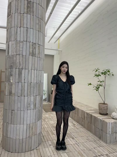 ♡正韓♡澎袖抓皺洋裝14