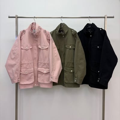 ♡正韓♡縮腰雙邊大口袋風衣外套17