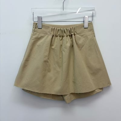 ♡正韓♡斜紋布挺版打褶褲裙11