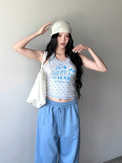 ♡正韓♡櫻桃夏日風情海洋背心7