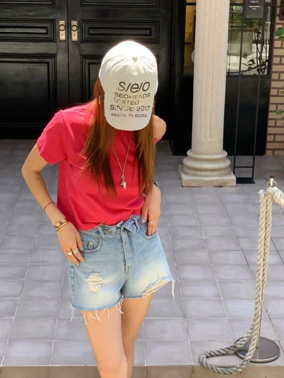♡正韓♡反摺造型牛仔短褲7