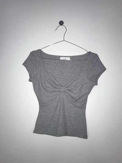 ♡正韓♡微細閃bring蝴蝶結Tee12