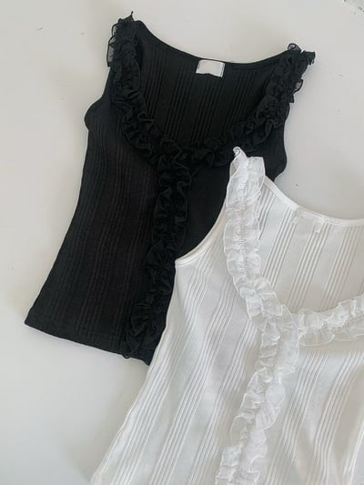 ♡正韓♡荷葉拼接背心12