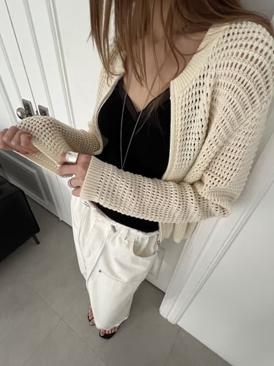 ♡正韓♡拼接紗領細肩背心9