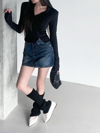 ♡正韓♡卯丁牛仔褲裙2