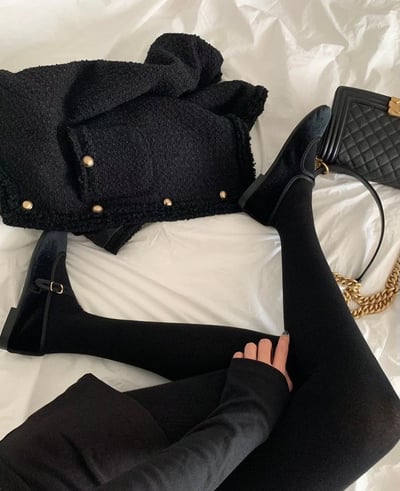 ♡正韓♡棉質素面連身褲襪9