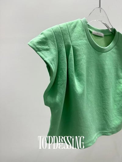 ♡正韓♡肩打褶造型短上衣8