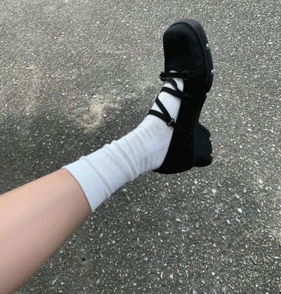 ♡正韓♡夏日涼感素色坑條襪6