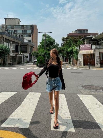 ♡正韓♡蝴蝶結鬚鬚短褲3