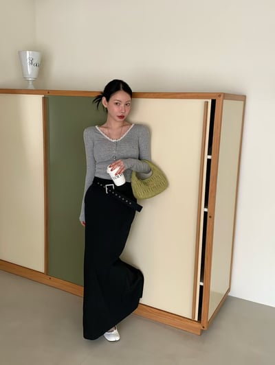 ♡正韓♡蕾絲領抓皺上衣11