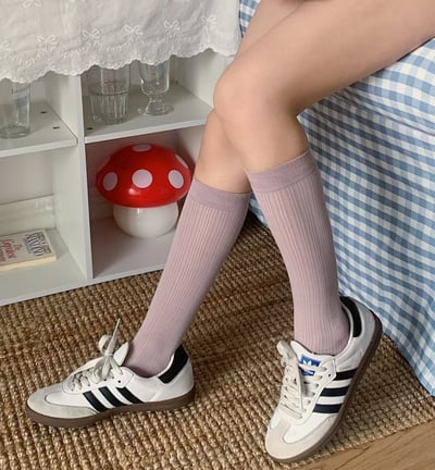 ♡正韓♡超親薄親膚網眼透氣小腿襪8