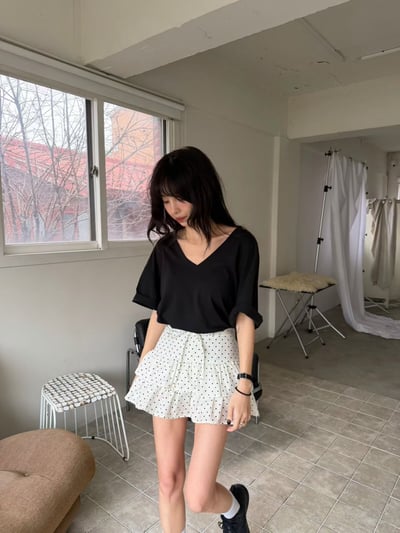 ♡正韓♡點點蛋糕短褲裙7