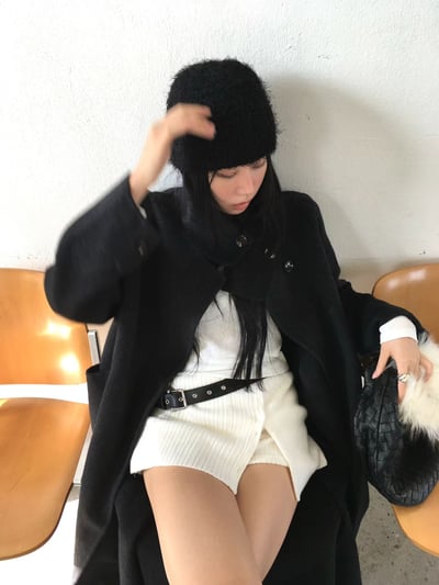 ♡正韓♡排扣造型鬆緊褲裙3