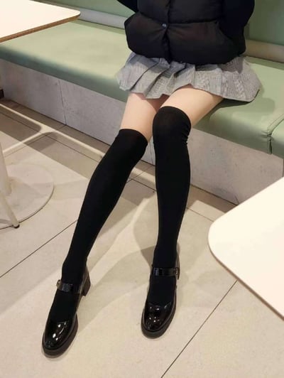 ♡正韓♡棉質膝上襪4