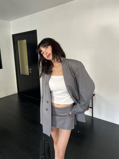 ♡正韓♡可拆領口袋西裝外套18