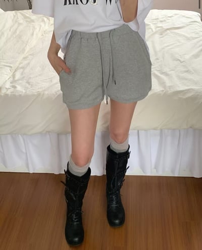 ♡正韓♡休閒鬆緊棉短褲4