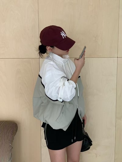 ♡正韓♡工裝風鬆緊棉裙4