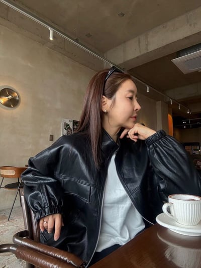 ♡正韓♡設計品牌時髦雙口袋皮外8