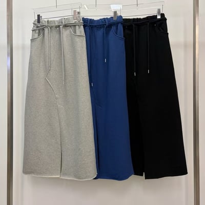 ♡正韓♡鬆緊前開衩棉裙15