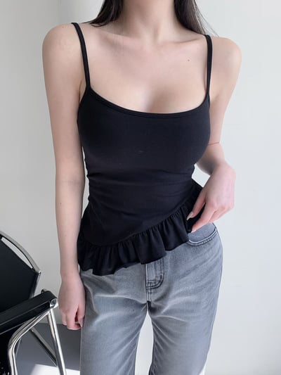 ♡正韓♡女團風不規則細肩braTop3